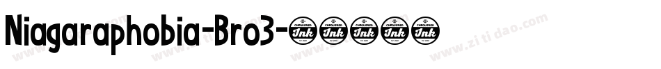 Niagaraphobia-Bro3字体转换