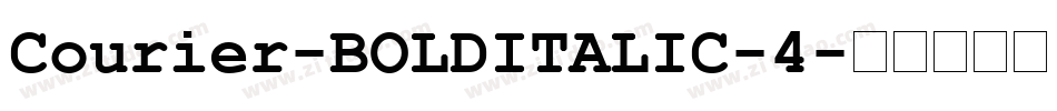Courier-BOLDITALIC-4字体转换