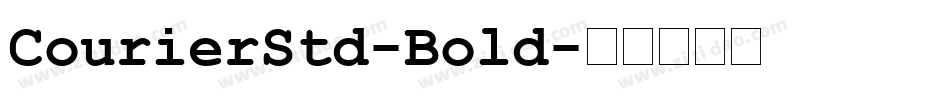 CourierStd-Bold字体转换