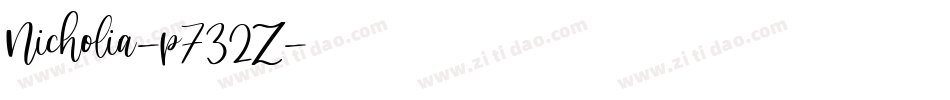 Nicholia-p732Z字体转换