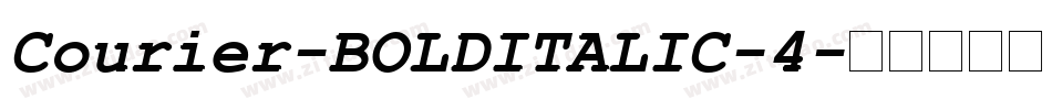 Courier-BOLDITALIC-4字体转换