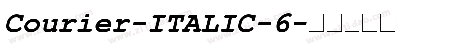 Courier-ITALIC-6字体转换
