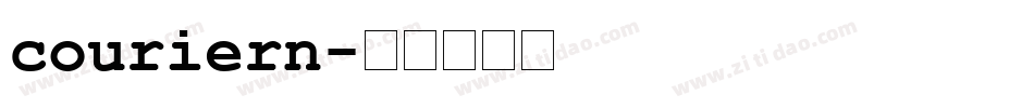 couriern字体转换