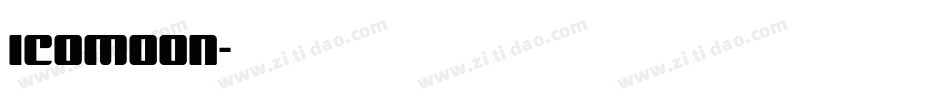 icomoon字体转换