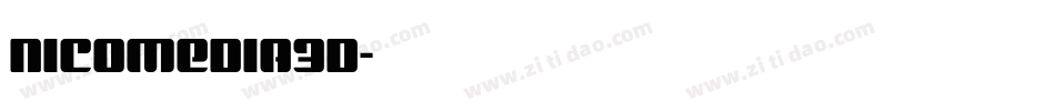 nicomedia3d字体转换