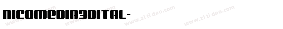nicomedia3dital字体转换