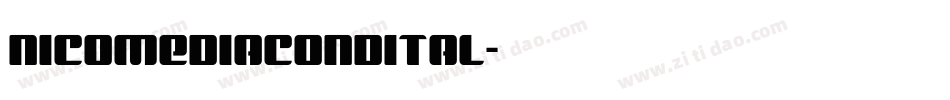 nicomediacondital字体转换