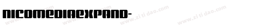 nicomediaexpand字体转换