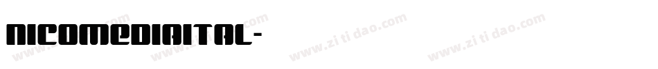 nicomediaital字体转换