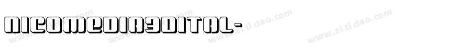 nicomedia3dital字体转换