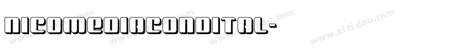 nicomediacondital字体转换