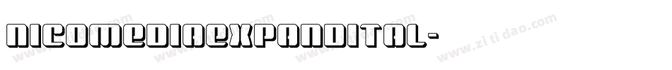 nicomediaexpandital字体转换