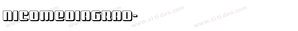 nicomediagrad字体转换