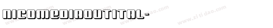 nicomediaoutital字体转换