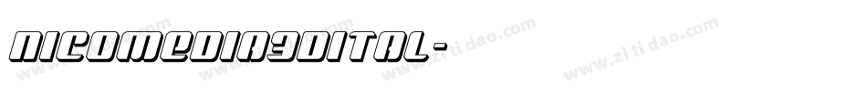 nicomedia3dital字体转换