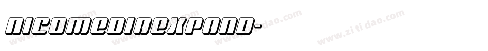 nicomediaexpand字体转换