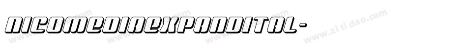 nicomediaexpandital字体转换