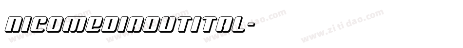 nicomediaoutital字体转换
