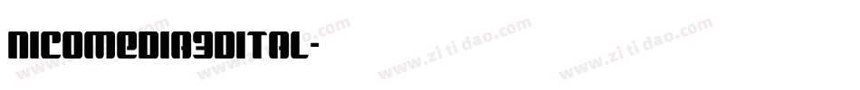 nicomedia3dital字体转换