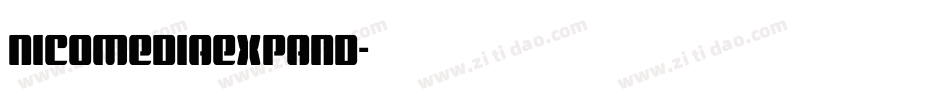 nicomediaexpand字体转换