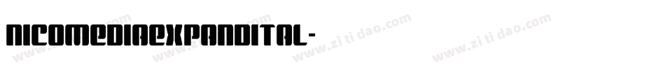 nicomediaexpandital字体转换