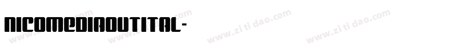 nicomediaoutital字体转换