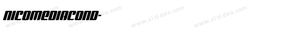 nicomediacond字体转换