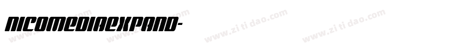 nicomediaexpand字体转换