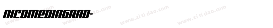 nicomediagrad字体转换