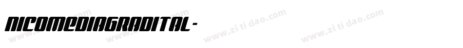 nicomediagradital字体转换
