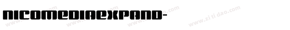 nicomediaexpand字体转换