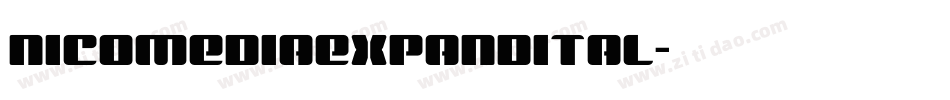 nicomediaexpandital字体转换