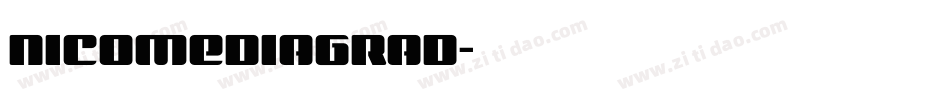 nicomediagrad字体转换