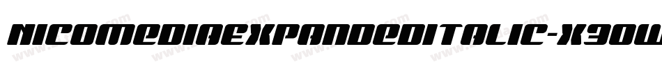 NicomediaExpandedItalic-x3ow0字体转换
