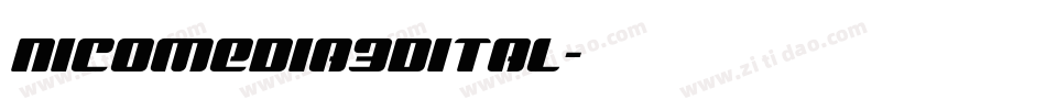 nicomedia3dital字体转换