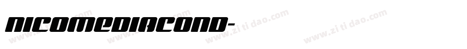 nicomediacond字体转换