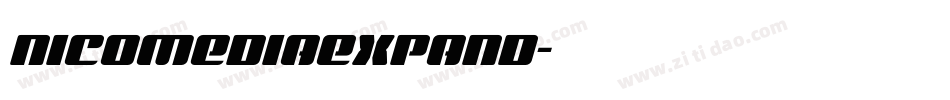 nicomediaexpand字体转换