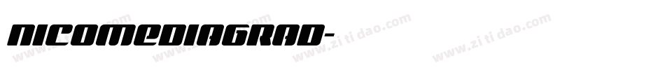 nicomediagrad字体转换