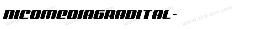 nicomediagradital字体转换