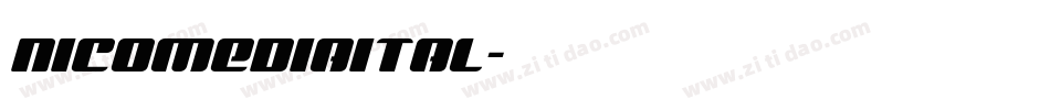 nicomediaital字体转换