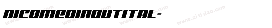 nicomediaoutital字体转换