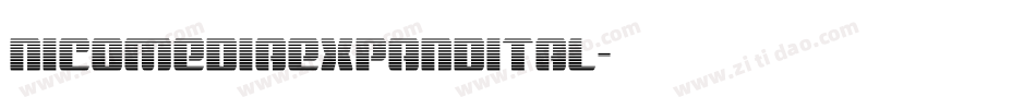nicomediaexpandital字体转换