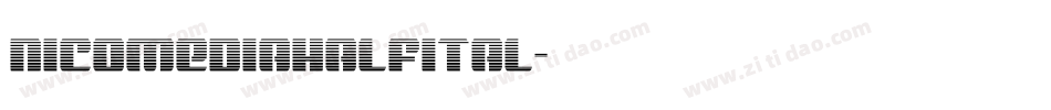 nicomediahalfital字体转换