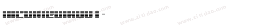 nicomediaout字体转换