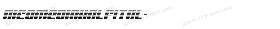 nicomediahalfital字体转换