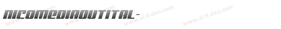 nicomediaoutital字体转换