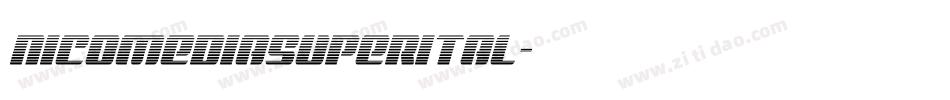 nicomediasuperital字体转换