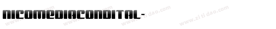 nicomediacondital字体转换