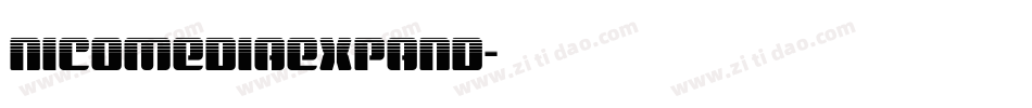 nicomediaexpand字体转换