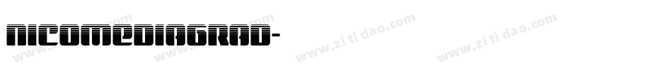 nicomediagrad字体转换
